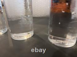 MCM 4 Piece Kosta Boda Kjell Engman Crystal Glass Bubbles Candle Holders Sticks