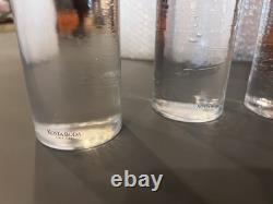 MCM 4 Piece Kosta Boda Kjell Engman Crystal Glass Bubbles Candle Holders Sticks
