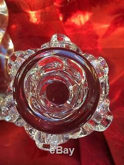 MIB FLAWLESS Exceptional Pair BACCARAT Crystal Aladin CANDLESTICK CANDLE HOLDERS