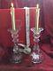 Mib Flawless Exquisite Baccarat Crystal Bambous Pair Candlesticks Candle Holders