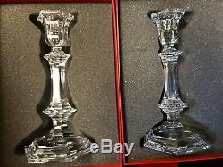 MIB FLAWLESS Exquisite BACCARAT Two Crystal VERSAILLES CANDLESTICK CANDLE HOLDER