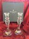 Mib Flawless Exquisite Waterford Crystal Sea Jewel 2 Candle Candlestick Holders