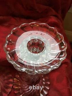 MIB FLAWLESS Stunning BACCARAT Glass BAMBOUS Crystal 2 CANDLESTICK CANDLE HOLDER