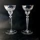 Mikasa Arctic Lights Tall Single Candle Holders, Cut Lead Crystal, 8 1/2, 2pcs