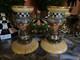 Mackenzie Circus Glass Candleholder Childs Candle Holders Set Of 2 New