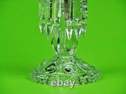 Magnificent Single Light Baccarat Crystal Candelabra / Candle Holder. 21 1/2