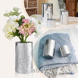 Mercury Glass Candle Holders & Vases Set for Weddings & Parties (24 Pcs)