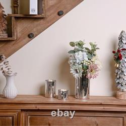 Mercury Glass Candle Holders & Vases Set for Weddings & Parties (24 Pcs)