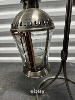 Metal Hanging Candle Lanterns With Stand And Glass Votive Candle Holders