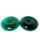 Mid Century Blenko Glass Juniper/green Anderson Donut Candle Holders Very Rare