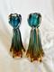 Mid-century, Italian Murano Glass Candlesticks