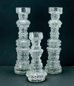 Mid Century Vase Candle Holders Brutalist Rosenthal Freyer Art Object Set