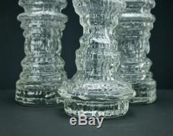 Mid Century Vase Candle Holders Brutalist Rosenthal Freyer Art Object Set