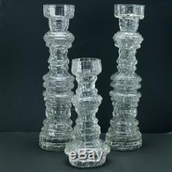 Mid Century Vase Candle Holders Brutalist Rosenthal Freyer Art Object Set