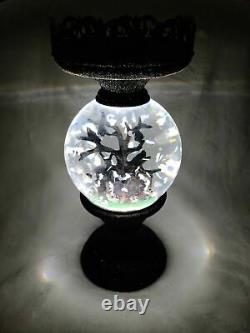 NEW 2021 Bath & Body Works Halloween Water Globe Light Up 3 Wick Candle Holder