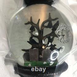 NEW 2021 Bath & Body Works Halloween Water Globe Light Up 3 Wick Candle Holder