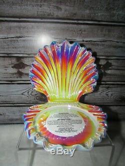 NEW Bath & Body Works Iridescent Seashell Clam Shell 3 Wick Candle Holder