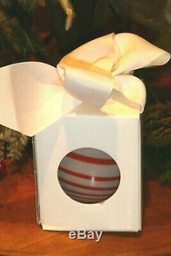 NEW Candy Cane Glassybaby Limited Edition Candle Holder Sold out Glassy baby