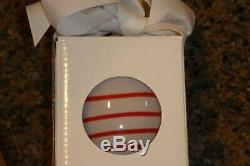NEW Candy Cane Glassybaby Limited Edition Candle Holder Sold out Glassy baby