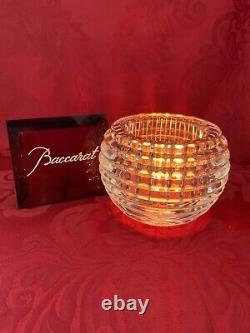 NEW FLAWLESS Glass BACCARAT France Crystal EYE Photophore VOTIVE CANDLE HOLDER