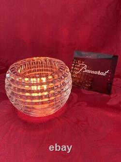 NEW FLAWLESS Glass BACCARAT France Crystal EYE Photophore VOTIVE CANDLE HOLDER