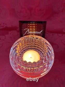 NEW FLAWLESS Glass BACCARAT France Crystal EYE Photophore VOTIVE CANDLE HOLDER