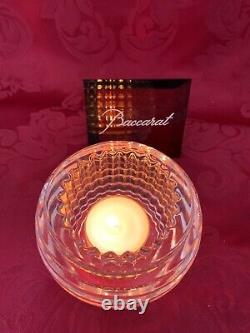 NEW FLAWLESS Glass BACCARAT France Crystal EYE Photophore VOTIVE CANDLE HOLDER