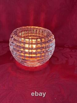 NEW FLAWLESS Glass BACCARAT France Crystal EYE Photophore VOTIVE CANDLE HOLDER