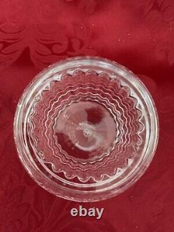 NEW FLAWLESS Glass BACCARAT France Crystal EYE Photophore VOTIVE CANDLE HOLDER