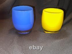 NEW Glassybaby Hand Blown Candle Holder Votives Pre-Triskelion 3.5 & 4