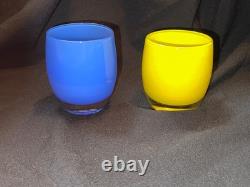 NEW Glassybaby Hand Blown Candle Holder Votives Pre-Triskelion 3.5 & 4