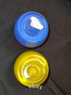 NEW Glassybaby Hand Blown Candle Holder Votives Pre-Triskelion 3.5 & 4