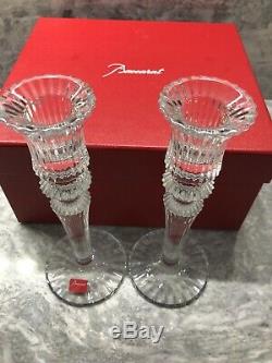 NEW In Box Bougeoir BACCARAT MILLE NUITS CANDLESTICKS Made In France