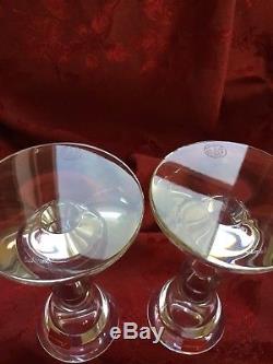 NEW NIB FLAWLESS Exquisite BACCARAT Pair VEGA Crystal CANDLESTICK CANDLE HOLDERS