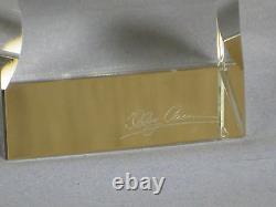 NEW NIB, Two (2) Oleg Cassini 117441 Premiere 4-Inch Crystal Candlestick Holders