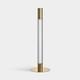 New Orrefors Lumiere Candlestick Gold Large