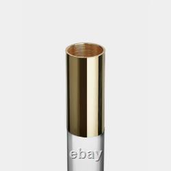 NEW Orrefors Lumiere Candlestick Gold Large
