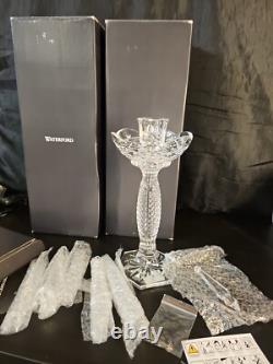 NEW Pair Waterford Crystal TARA Candelabra Candlestick Prisms 10 Candle Holders