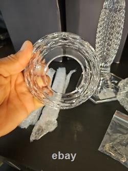 NEW Pair Waterford Crystal TARA Candelabra Candlestick Prisms 10 Candle Holders