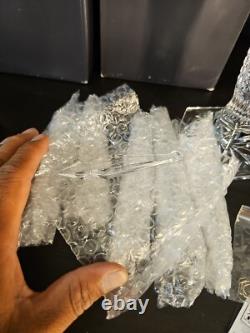 NEW Pair Waterford Crystal TARA Candelabra Candlestick Prisms 10 Candle Holders
