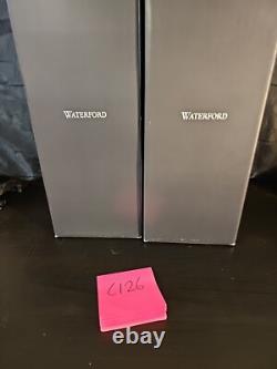 NEW Pair Waterford Crystal TARA Candelabra Candlestick Prisms 10 Candle Holders