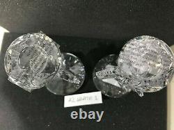 NEW Waterford SEAHORSE Crystal Candle Holder (2) CANDLESTICKS # 40007291 NIB