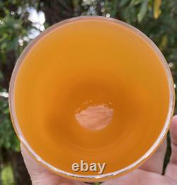 NEW glassybaby? Pumpkin Hand Blown Glass Candle Votive Holder Orange? Made USA