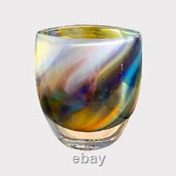 NEW glassybaby music and peace Hand Blown Glass Candle Votive Holder Baby Decor