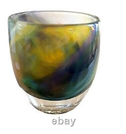 NEW glassybaby music and peace Hand Blown Glass Candle Votive Holder Baby Decor