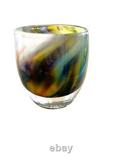 NEW glassybaby music and peace Hand Blown Glass Candle Votive Holder Baby Decor