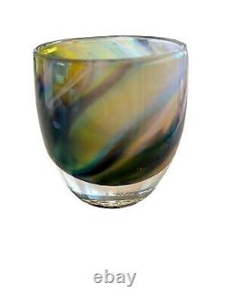 NEW glassybaby music and peace Hand Blown Glass Candle Votive Holder Baby Decor