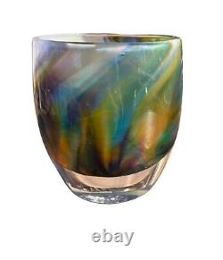 NEW glassybaby music and peace Hand Blown Glass Candle Votive Holder Baby Decor