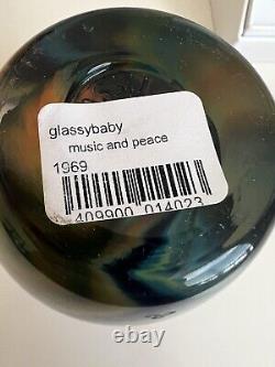 NEW glassybaby music and peace Hand Blown Glass Candle Votive Holder Baby Decor