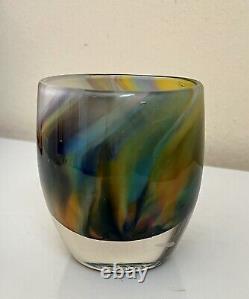 NEW glassybaby music and peace Hand Blown Glass Candle Votive Holder Baby Decor